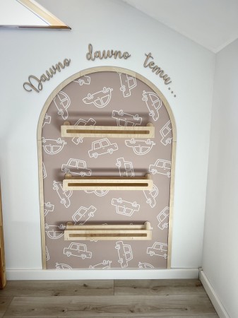 Naklejka łuk samochody z półkami