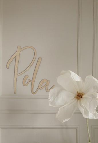 Przejdź do produktu Drewniana dekoracja ścienna imię dziecka personalizowany napis