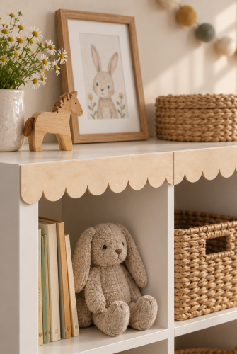 Przejdź do produktu Falbanka do regału IKEA Kallax 