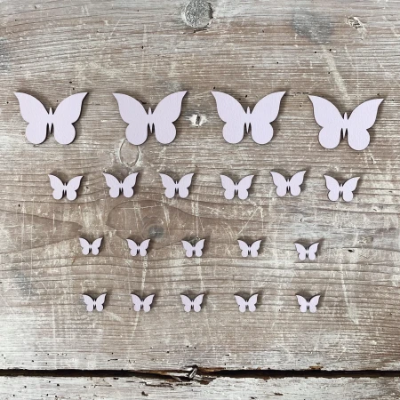 drewniane motylki