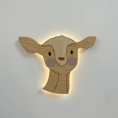 Przejdź do produktu Sarenka drewniana lampka do pokoju dziecięcego