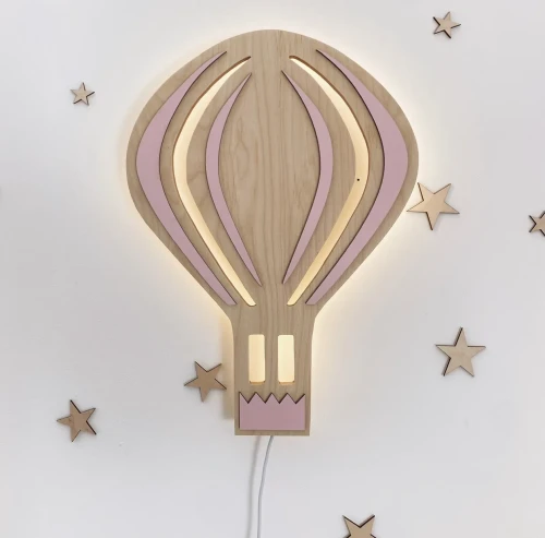 Przejdź do produktu Latający balon drewniana lampka nocna do pokoju dziecięcego